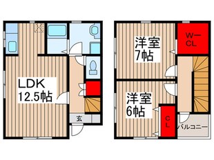 パルガーデン中浦和の物件間取画像